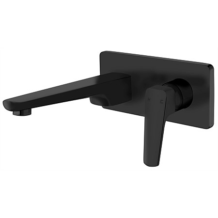 Voda Eclipse Wall Mounted Basin Mixer Matte Black