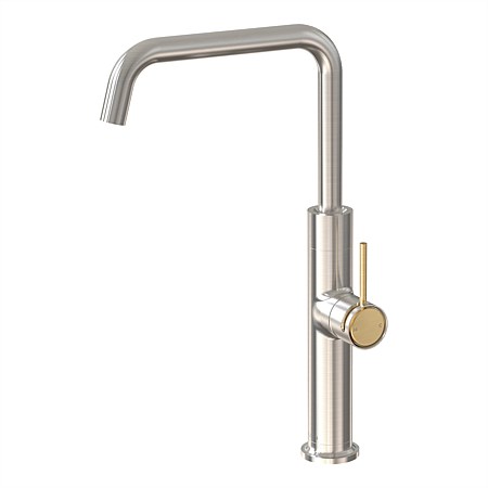 Felton Tate Sink Mixer Brushed Nickel/Brushed Gold