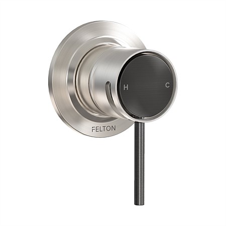 Felton Tate Shower Mixer Brushed Nickel/Brushed Gunmetal