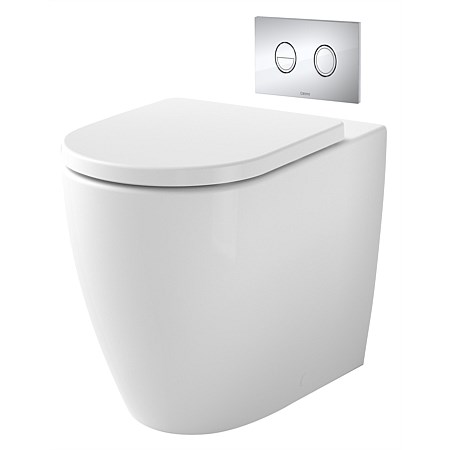 Caroma Invisi II Urbane II Cleanflush® Wall-Faced Toilet Suite with Soft Close Seat