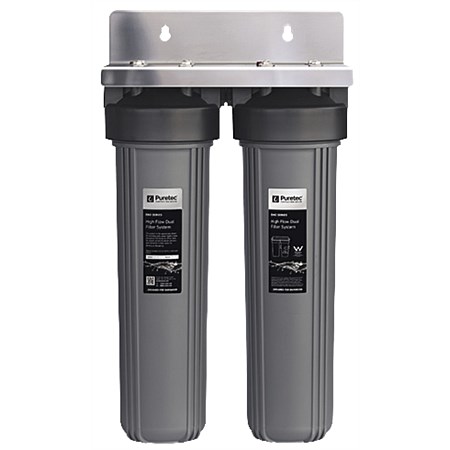 Puretec WH2 Series Whole House Dual Water Filter System 55 Lpm