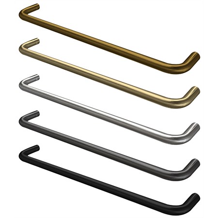 Atlantis Icona Chateau Single Bar Heated Towel Rail Polished Brass