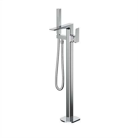 Plumbline Venice Floor Mounted Bath Filler with Handshower Chrome