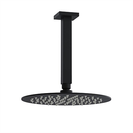 Progetto Venice Round 250mm Ceiling Mounted Rainhead Matte Black