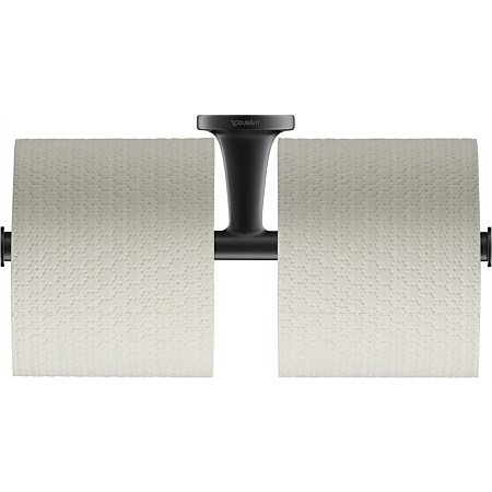 Duravit Starck T Double Toilet Roll Holder Matt Black