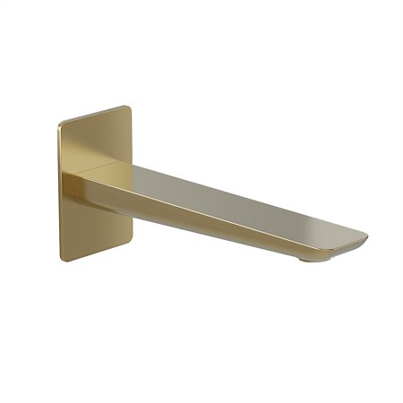 Progetto Venice Wall Mounted Bath Spout Brushed Brass