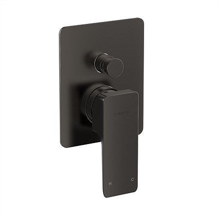 Plumbline Venice Diverter Mixer Brushed Gunmetal