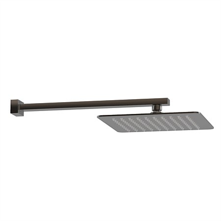 Progetto Venice Square 250mm Wall Mounted Rainhead Gunmetal