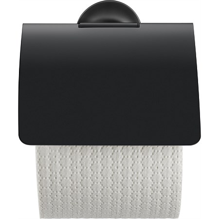 Duravit Starck T Toilet Roll Holder with Cover Matt Black