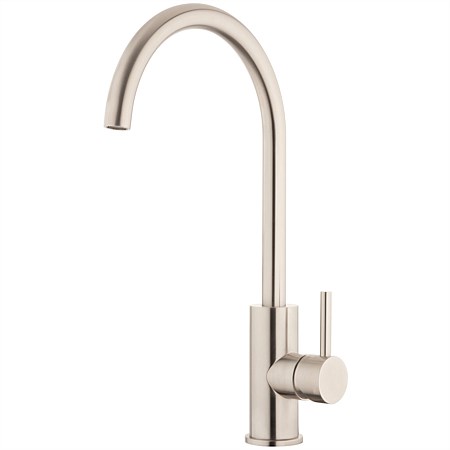 Voda Storm Gooseneck Sink Mixer Cold Start Stainless Steel