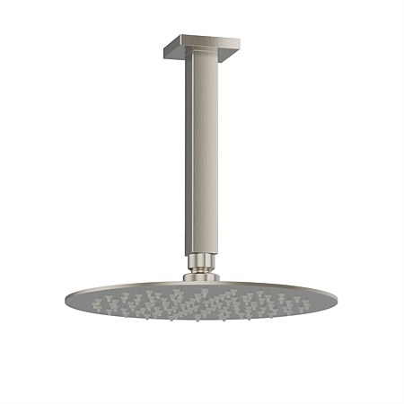 Plumbline Venice Round 250mm Ceiling Mounted Rainhead Brushed Nickel