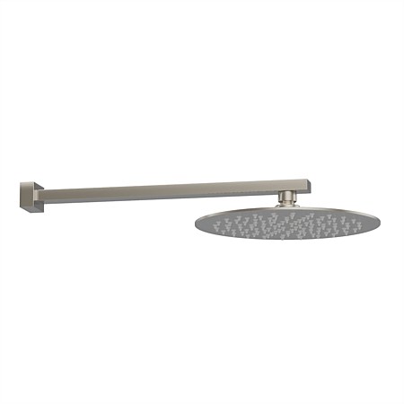 Progetto Venice Round 250mm Wall Mounted Rainhead Brushed Nickel