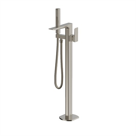 Progetto Venice Floor Mounted Bath Filler with Handshower Brushed Nickel
