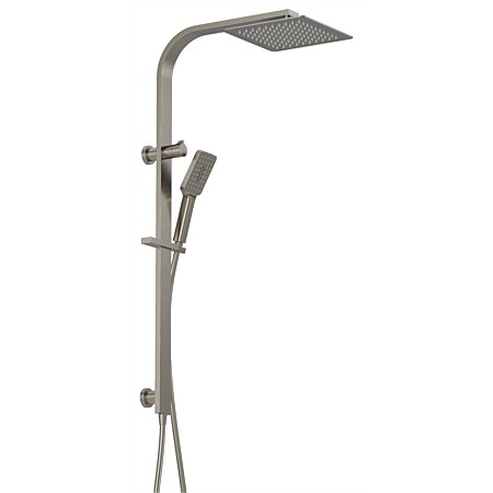 Progetto Venice Square Shower Column Brushed Gunmetal