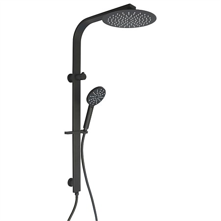 Progetto Venice Round Shower Column Matte Black