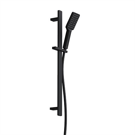 Plumbline Venice Square Slide Shower Matte Black