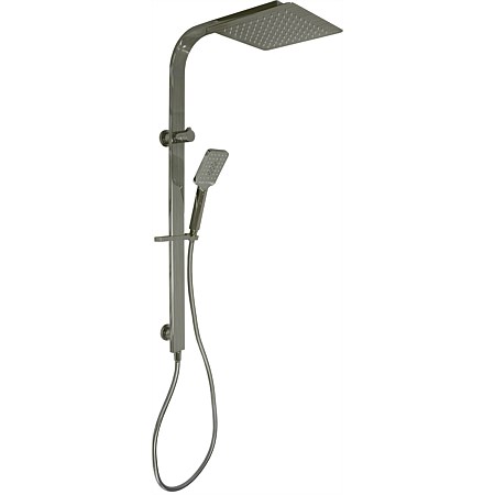 Progetto Venice Square Shower Column Brushed Nickel