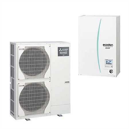 Mitsubishi Electric Ecodan 14.0kW Single Phase Hot Water Heat Pump + Hydrobox