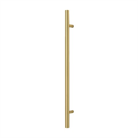 Icona Chateau Vertical Pole Towel Rail 1000mm Polished Brass