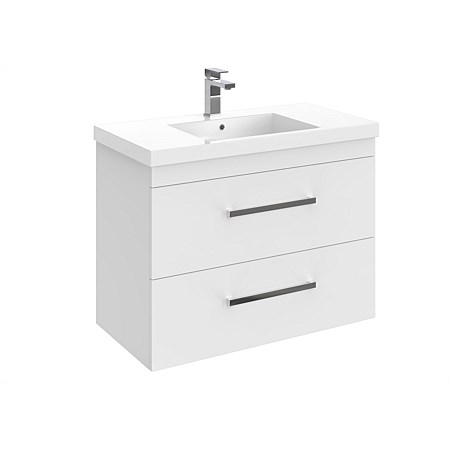 LeVivi York Neo 900mm Double Stack Wall-Hung Vanity White
