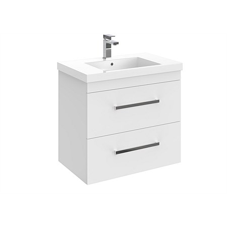 LeVivi York Neo 750mm Double Stack Wall-Hung Vanity White