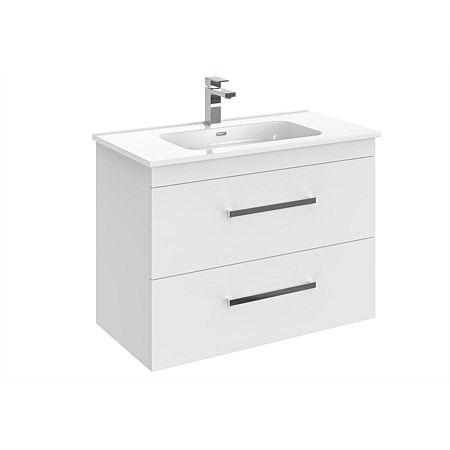 LeVivi York 900mm Double Stack Wall-Hung Vanity White