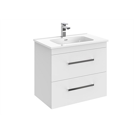 LeVivi York 750mm Double Stack Wall-Hung Vanity White