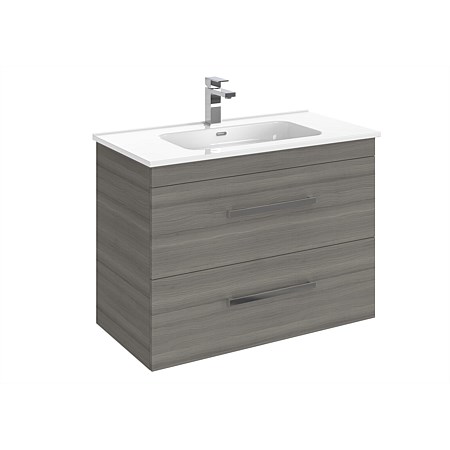 LeVivi York 900mm Double Stack Wall-Hung Vanity Elm