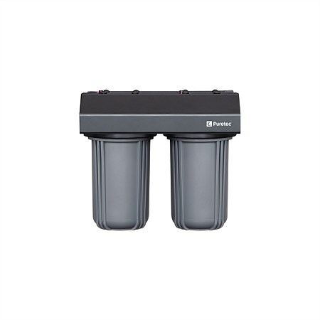 Puretec Dual Rainwater Filtration System 10in 60 Lpm 1 Connection