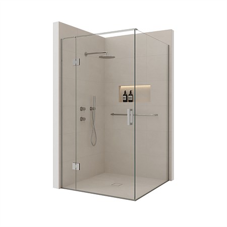 Atlantis Accessible 1200mm 2 Wall Hinged Tile Shower