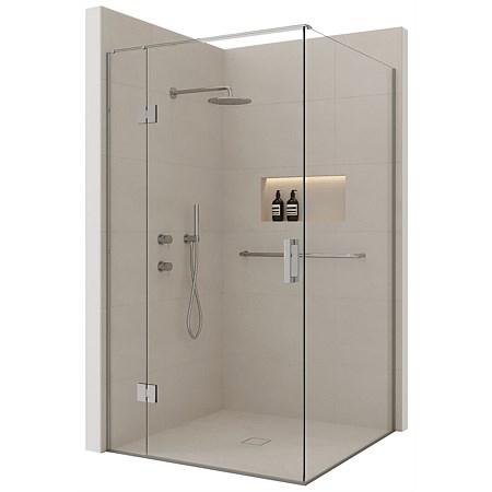 Atlantis Accessible 1200mm 2 Wall Hinged Tile Shower