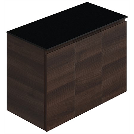 Toto Portello 900mm Wall-hung Vanity with Black Solid Surface Top