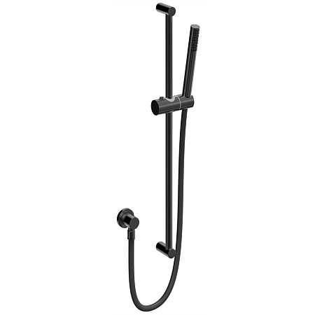 LeVivi Slim Single Function Slide Shower Vapour Black