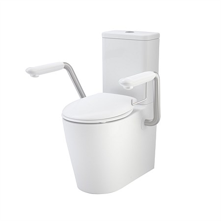 Caroma Care 660 Cleanflush Toilet Suite with Armrest & Caravelle Seat