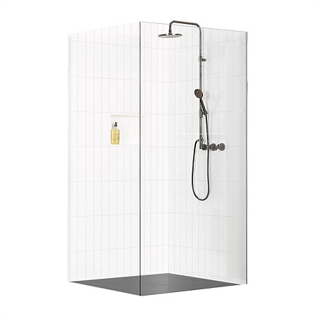 Atlantis Accessible 2 Wall 1200X1200 Tile Shower with Fixed Panel