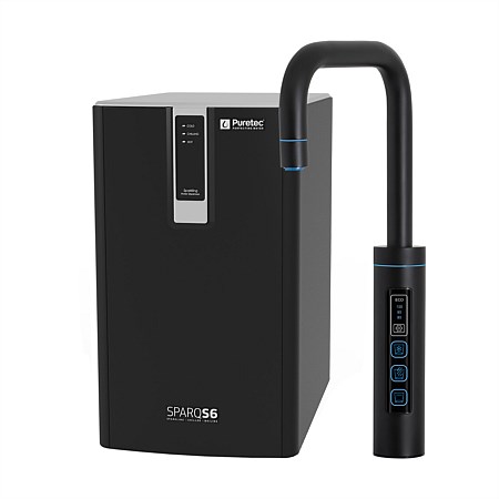 Puretec SPARQ S6 Sparkling, Boiling & Chilled Water Filter System Black