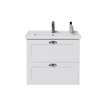 VCBC Burlington English Classic 700 Wall-Hung Vanity Matte White