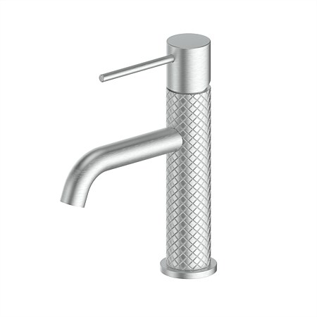 Greens Textura Basin Mixer Brushed Stainless