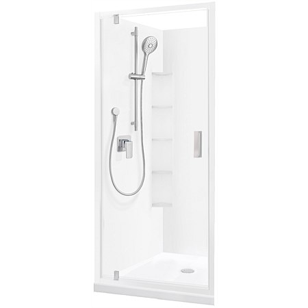 Englefield Valencia Elite 1000mm Alcove Shower White