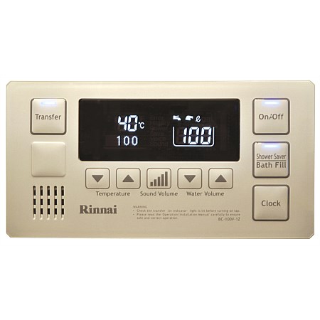 Rinnai Infinity® Bathroom Deluxe Controller