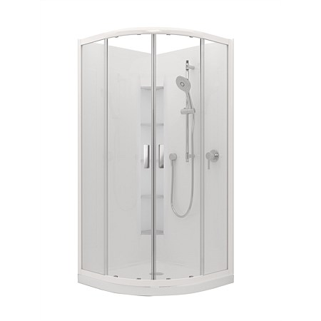 Englefield Valencia Elite 900mm Round Shower Enclosure White