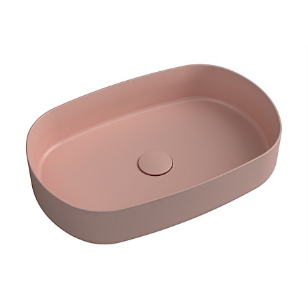 Newtech Toni Oval Vessel Basin 550mm Salmon