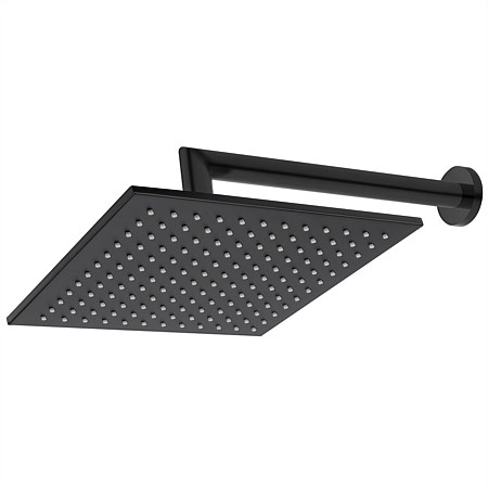 Voda Wall Mounted Shower Drencher Square Matte Black