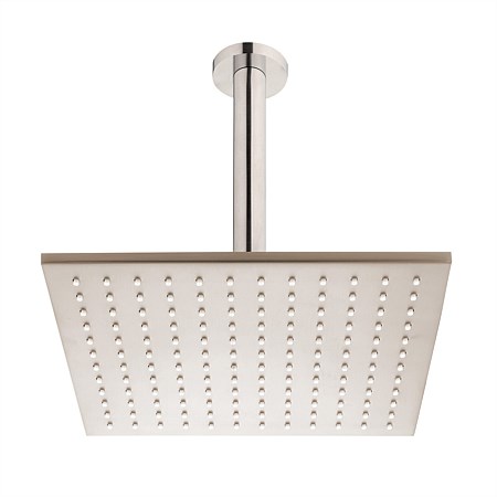 Voda Ceiling Mounted Shower Drencher Square Brushed Nickel