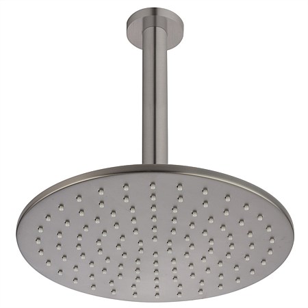 Voda Ceiling Mounted Shower Drencher Round Brushed Gunmetal