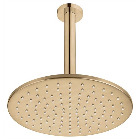 Voda Ceiling Mounted Shower Drencher Round Brushed Brass