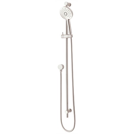 Voda Storm 3 Function Round Slide Shower Brushed Stainless