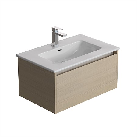 LeVivi Cibolo 750mm 1 drawer Wall-Hung Vanity Driftwood