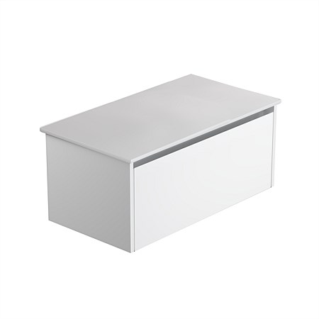 LeVivi Cibolo Prima 1 drawer 900mm Wall-Hung Vanity White