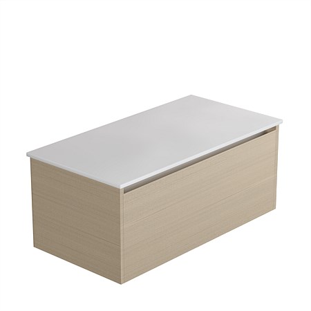 LeVivi Cibolo Prima 1 drawer 900mm Wall-Hung Vanity Driftwood